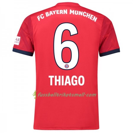 Günstige Fußballtrikots FC Bayern München Thiago 6 2018-2019 Kurzarm Heimtrikotsatz kaufen